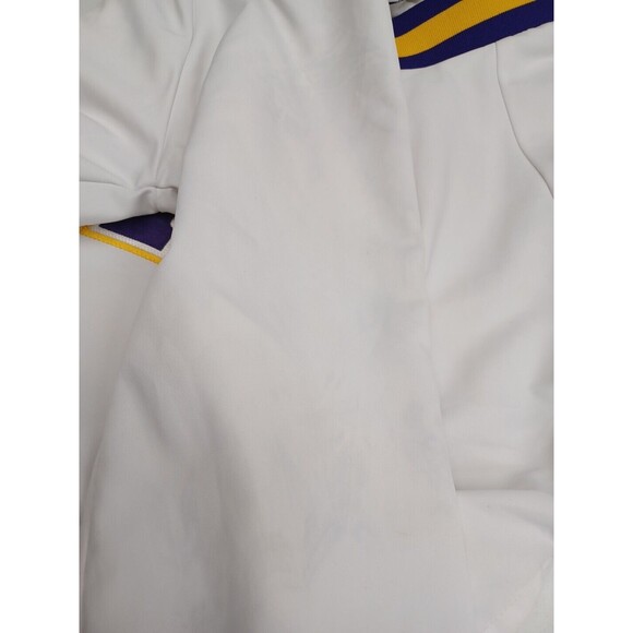 Vtg Varsity Spirit Cheerleader Pullover Jacket BHS Purple White Yellow M - Picture 8 of 11